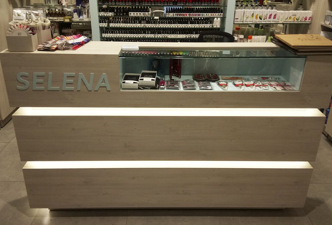Індивідуальний дизайн-проект для мережі магазинів професійної косметики SELENA